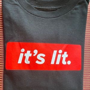H&M "It's Lit" long sleeve shirt
